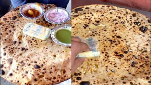 'Biggest Paratha of India ! 2ft. Big Aloo Paratha I Indian Street Food #shorts'