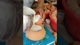 'Amritsari Meethi Lassi | Sweet Lassi Making | Indian Street Food #Shorts #Youtubeshorts #Lassi'