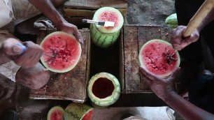 'water melon juice with sabja | summer drinks | rajahmundry | seasonal fruits | street food 2019'