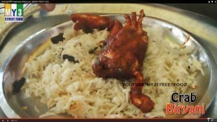 'CRAB BIRYANI - Rajahmundry Street Foods - ANDHRA STREET FOOD street food'