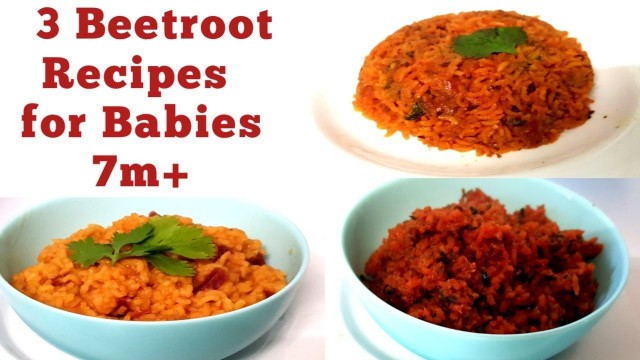 '3 Beetroot Recipes for 7m+ Babies and Toddlers in tamil||Baby Food Beetroot recipes'