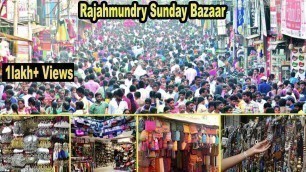 'Sunday Bazaar Rajahmundry | RJY Main Road | Rose Milk Center'
