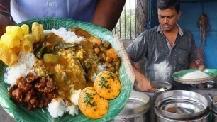 'Hardworking Uncle Selling Unlimited Meals | Famous Hyderabad Street Food | Food Bandi'