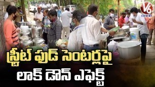 'Street Food Centers Reopened after Lockdown In Hyderabad | V6 News'