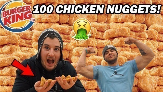 '100 CHICKEN NUGGET CHALLENGE | BODYBUILDERS V.S FOOD'