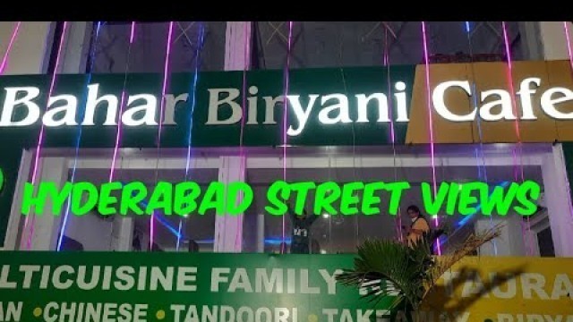 'Hyderabad street views / street food'