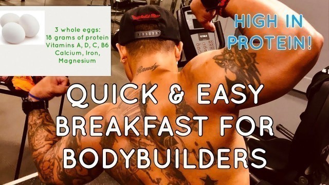 '2 MINUTE EGG BREAKFAST FOR BODYBUILDERS |  QUICK & EASY | HIGH IN PROTEIN'