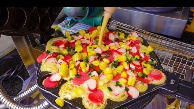 'Yummilicious!! Popular Hong Kong Bubble Waffles With Various Toppings - Cambodian Street Food'