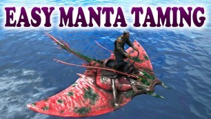 'ARK | EASY MANTA TAMING | How To Tame A Manta With A Trap In Ark Survival Evolved'