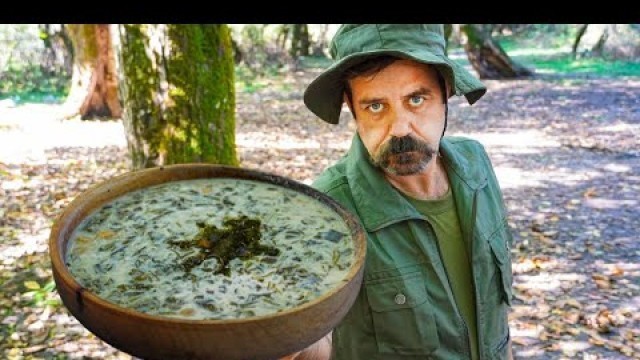 'Cooking delicious Iranian soup in the forest with Master Meals'