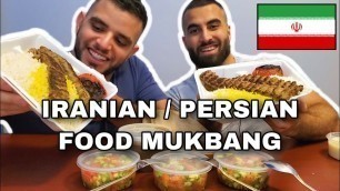 'IRANIAN/PERSIAN FOOD MUKBANG 먹방 (First Time Reaction!)'
