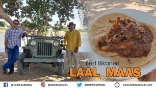 'DESI STYLE Cooking Bikaneri LAAL MAAS + Bhuna MURGH + HERITAGE LIQUOR tasting l Darbari Lake,Bikaner'