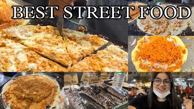 'Mumbai street food || Kandivali khau galli || startsfrom 40rs #dosa, #frankie, #waffles, #pizza, etc'