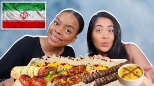 'TRYING PERSIAN FOOD FOR THE FIRST TIME!! | Persian Food Mukbang'