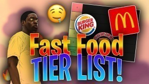 'FAST FOOD TIER LIST! ft. DISCORD SERVER | Tier Lists ep. 3'