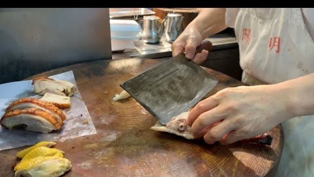 'Hong Kong Street Food-Chopping and Cutting Food on the Road'