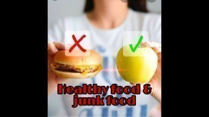 '#Poem on healthy food and junk food'