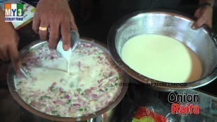 'ONION RAITA - Rajahmundry Street Foods - ANDHRA STREET FOOD street food'