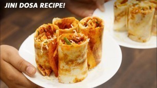 'Jini Dosa Recipe - Cheese Mumbai Street Pizza Bhaji Gini Dosa CookingShooking'
