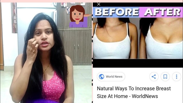 'Natural Ways To Increase Breast  Size Tips#Say No To Surgery'