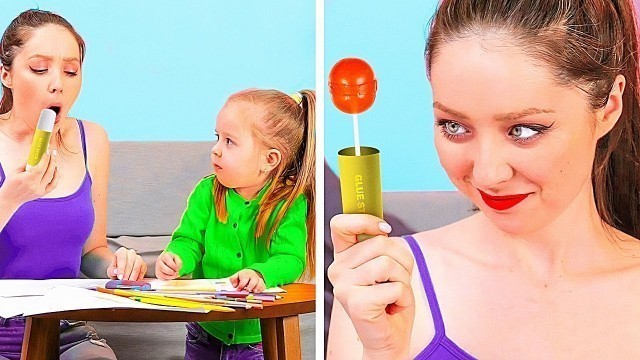 'HOW TO SNEAK FOOD ANYWHERE! CRAZY FOOD TRICKS BY A PLUS SCHOOL'