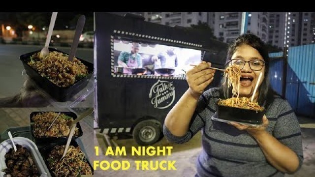 '1 AM Night Street Food Hyderabad | Chinese Food | Food Truck in Hyderabad | Vlog on my New Camera'