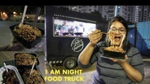 '1 AM Night Street Food Hyderabad | Chinese Food | Food Truck in Hyderabad | Vlog on my New Camera'