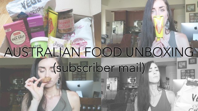 'SUBSCRIBER MAIL! AUSTRALIAN FOOD UNBOXING!'