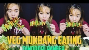 'ASMR:EATING INDIAN BREAKFAST, PANEER TIKKA | TANDOORI PANEER *BIG BITES, vismai food'