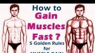 'How to gain muscle fast | bodybuilding muscle gain diet & workout tips | Hindi | Fitness Rockers'