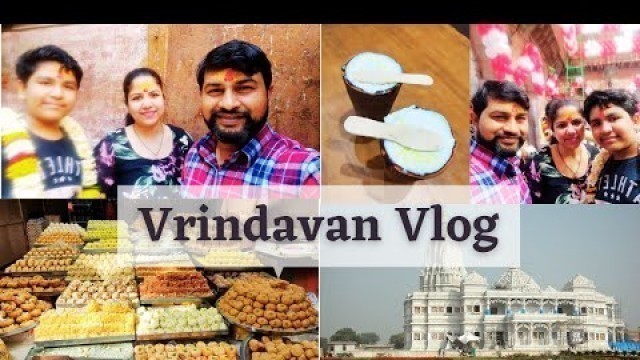 'Vrindavan Vlog 2022 | Best Street Food Places to Try in Vrindavan | Trip with family | Vlog 45'