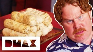 'Can Casey Eat 12 Burrito-Sized Egg Rolls In 24 Minutes?! | Man V Food'