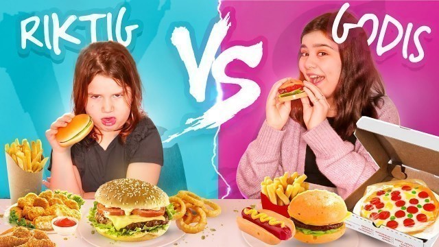 'GUMMY vs REAL FOOD - GODIS vs MAT CHALLENGE *Del 1*'