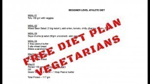 'FREE MUSCLE BUILDING DIET PLAN FOR VEGETARIANS (PART 02)'