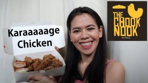 'trying KARAAGE CHICKEN from The Chook Nook'