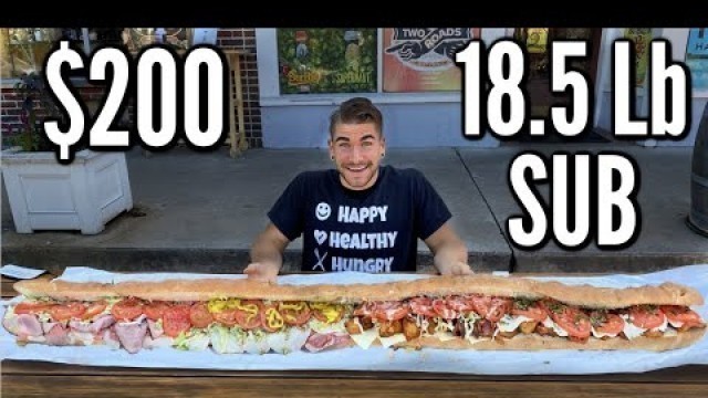 'UNBEATEN 18LB SANDWICH CHALLENGE (6 Feet Long) | World\'s Biggest Sub Sandwich | Man Vs Food'