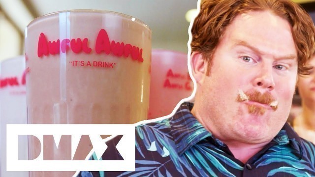 'Casey Webb VS The \"Awful Awful\" Milkshake Challenge | Man V Food'