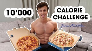 '10,000 CALORIE CHALLENGE! | MAN VS FOOD | How much fat gained in one day?'