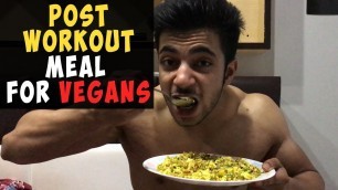 'HIGH PROTEIN POST-WORKOUT MEAL (VEGETARIAN) | MUSCLE BUILDING | AESTHETICALLY'