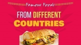 'Famous Foods From Different Countries | America, Canada, Australia, Pakistan and Turkey'