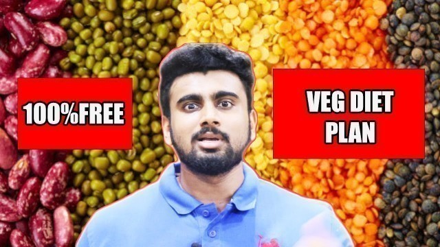 'Free 150g Protein Indian Muscle Building Vegetarian Diet Plan without Whey Protein Supplements'