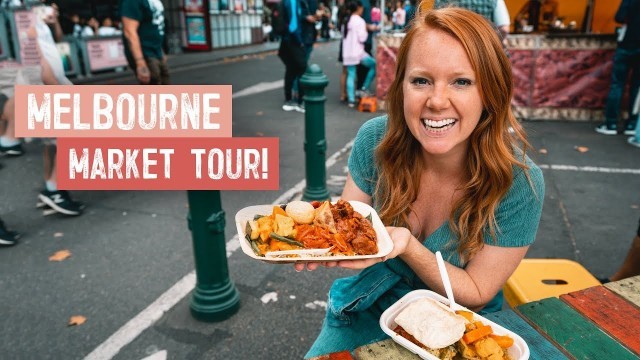 'Melbourne\'s BEST MARKET TOUR! Street Food, Donuts, Coffee & More! (Queen Victoria Market)'