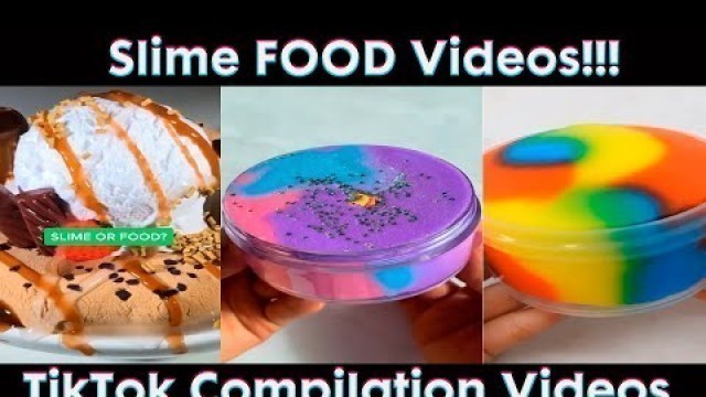 'Slime Food videos | Asmr Slime | TikTok Compilation Slime Shorts'