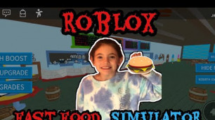 'ROBBERS!! ROBLOX - FAST FOOD SIMULATOR. Watch me play fast food simulator and try to earn money.'