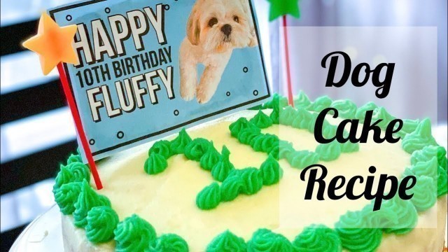 'Easy Dog Cake Recipe! | Fluffy Shihtzu Family'