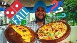 'Sardarji ka GIANT Branded Pizza | Street Food India | BIG BRANDS FAIL?'