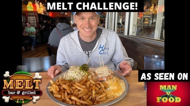 'FAMOUS SANDWICH CHALLENGE FROM MAN VS. FOOD - Melt Challenge - Melt Bar and Grilled (Lakewood, OH)'