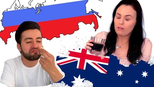 'Australians Try Russian Food'