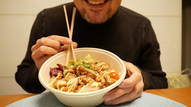 'ASMR Eating Sounds – Japanese Fried Chicken – Karaage Don'