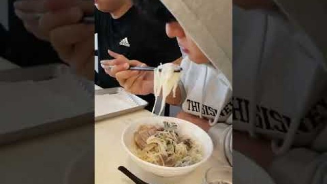 'Massive Pho Challenge / MAN vs. FOOD #shorts 